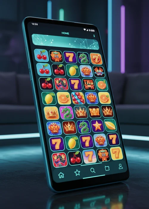 Buntes Spielautomaten-Interface bei Nw Casino, das dynamische Walzen-Rallyes und exklusive VIP-Vorteile symbolisiert
